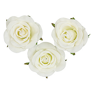 倣真人造玫瑰磁鐵吸附傢居裝飾 白色