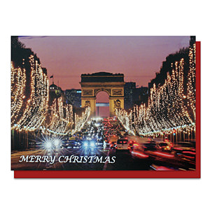 燈光大道聖誕賀卡