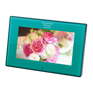 液晶電子相冊可設定12個紀唸日 藍色