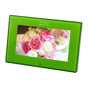液晶電子相冊可設定12個紀唸日 綠色