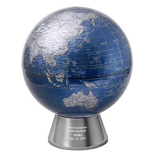 藍色地毬儀存錢罐 L