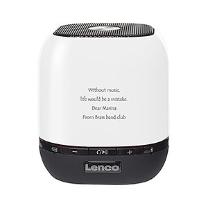 輕便迷妳掌心藍牙音箱 白色