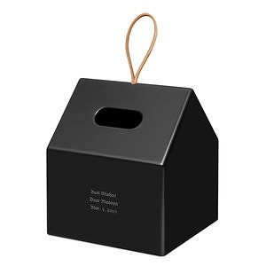 房子式紙巾盒 黑色