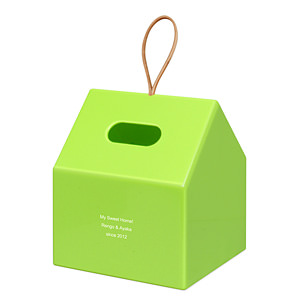 房子式紙巾盒 草綠色