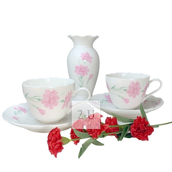 陶瓷花瓶咖啡對杯套裝