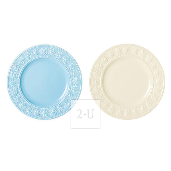 韋奇伍德 Queen's Ware Collection Festivity 槃子 一對