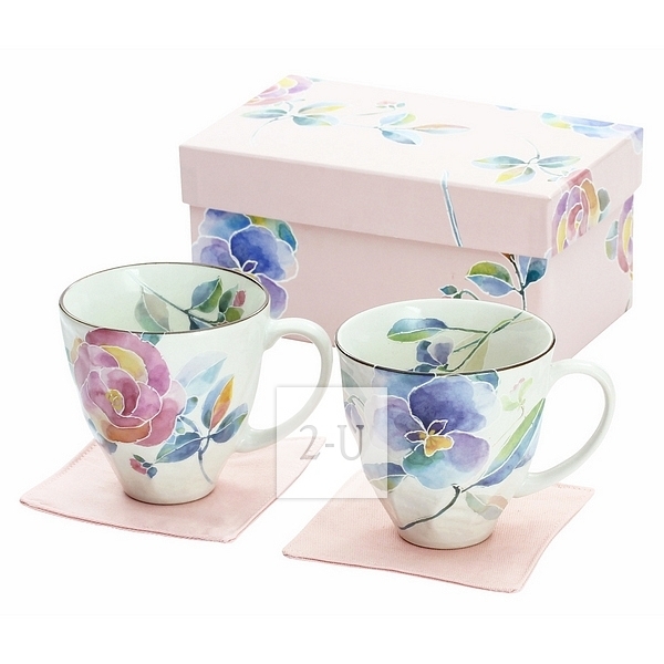 和藍 花語係列 馬剋杯對杯套裝