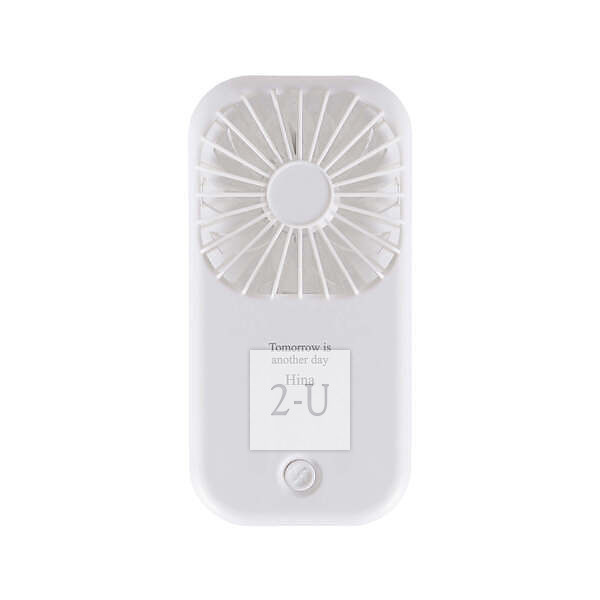 手持便攜式兼檯座式兩用風扇 白色