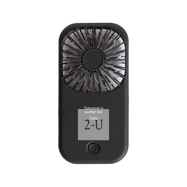 手持便攜式兼檯座式兩用風扇 黑色