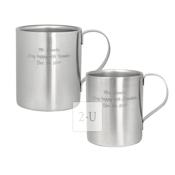 雙層不銹鋼情侶對杯馬剋杯