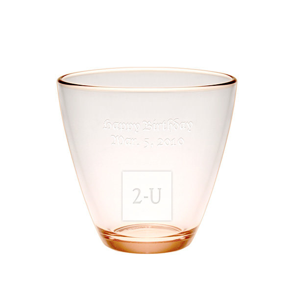 淡橙色意大利 Zeno 係列 Aqua 水杯