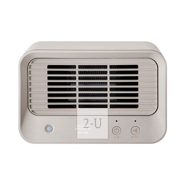 迷妳陶瓷暖風機 灰褐色