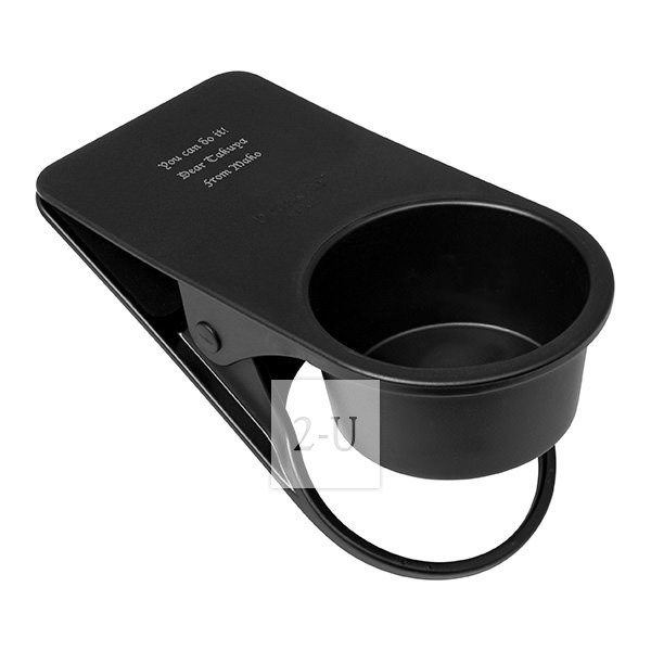 創意夾子式杯託 黑色