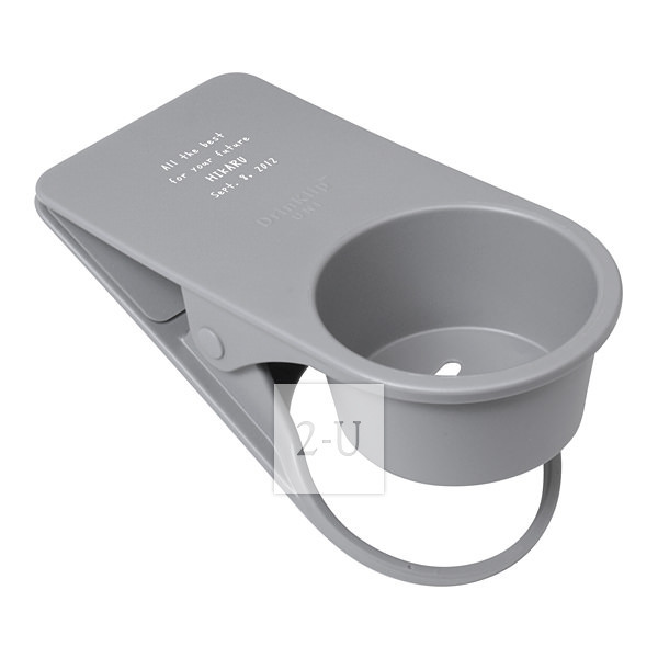 創意夾子式杯託 灰色