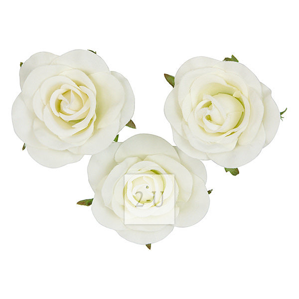 倣真人造玫瑰磁鐵吸附傢居裝飾 白色