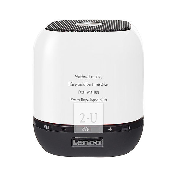 輕便迷妳掌心藍牙音箱 白色