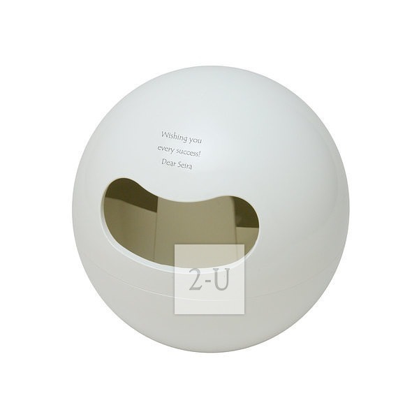 毬形小紙巾罐 白色