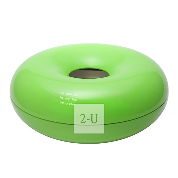 麥圈形紙巾盒 綠色